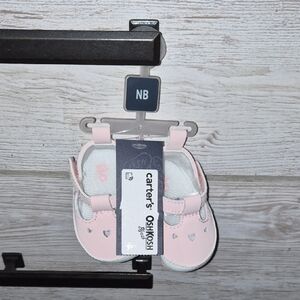 Baby Girls Pink Heart Shoes Newborn